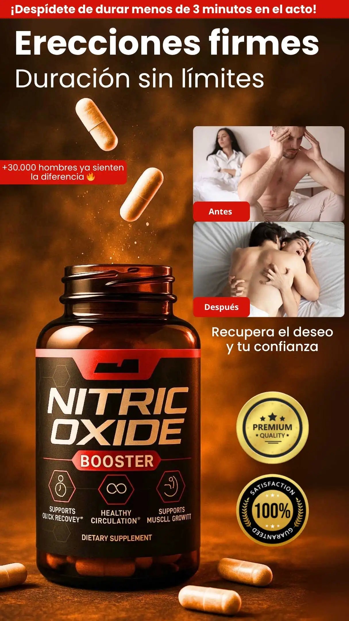 Nitric Oxide - Potencia tus erecciones sin límite